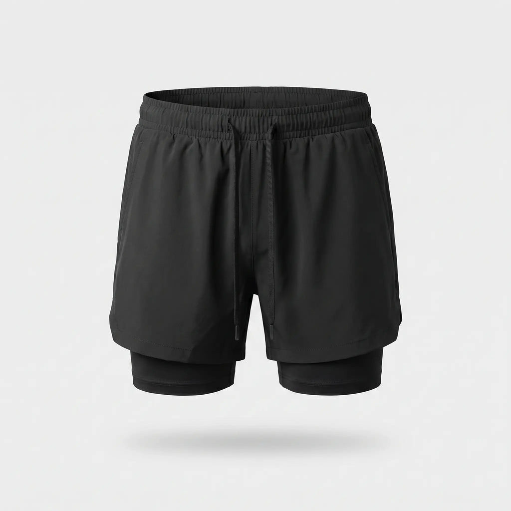 Herren Laufshorts 2-in-1 mit Innenslip und Handytasche