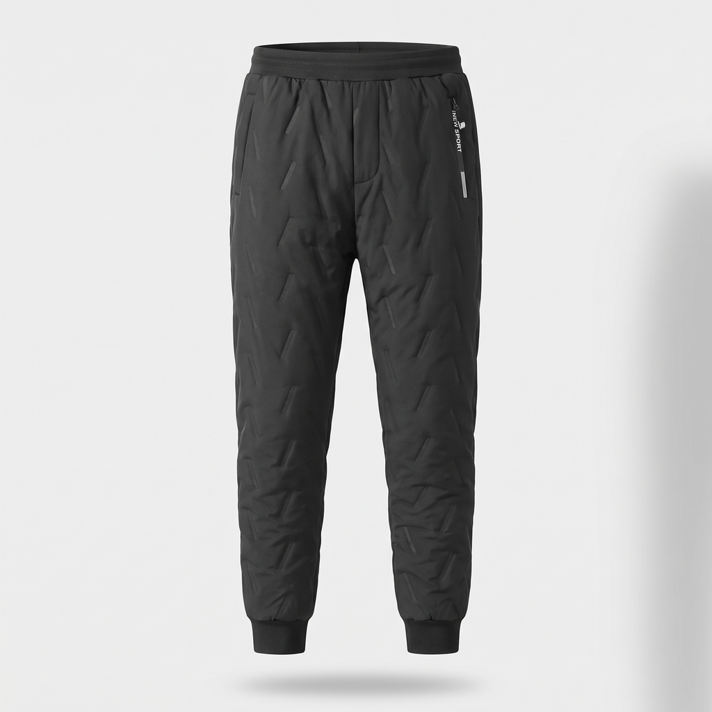 Herren fleecegefütterte Hose – Sherpa Thermo-Jogger für den Winter
