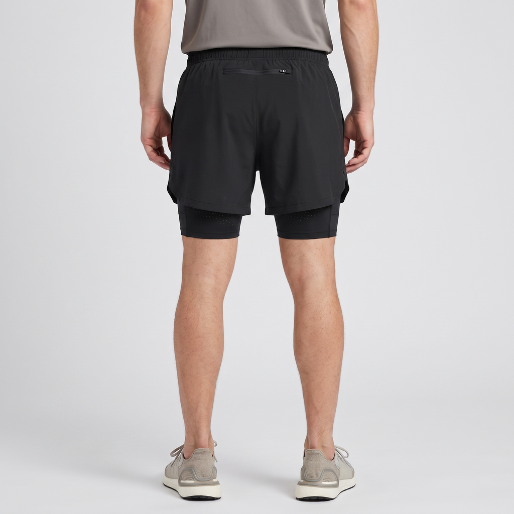 Herren Laufshorts 2-in-1 mit Innenslip und Handytasche