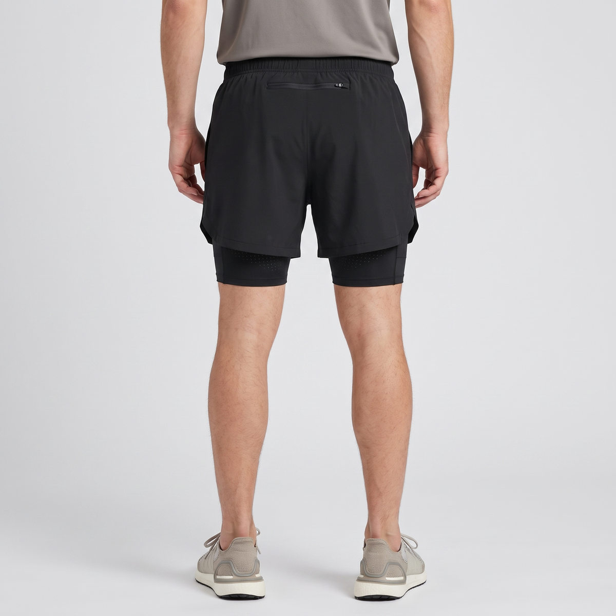 Herren Laufshorts 2-in-1 mit Innenslip und Handytasche