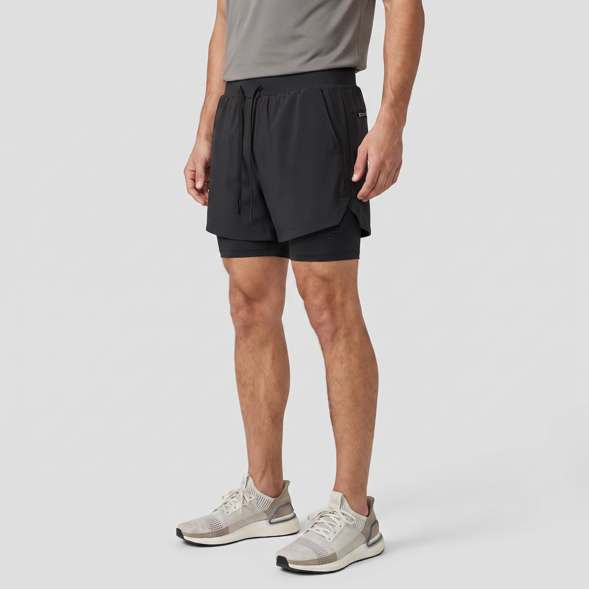 Herren Laufshorts 2-in-1 mit Innenslip und Handytasche