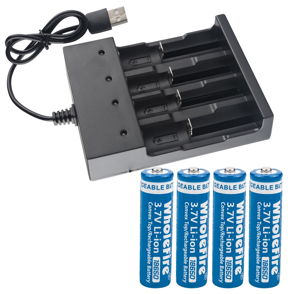 18650 Li-Ion 3,7V wiederaufladbare Akkus – 5000mAh Hochkapazität (2er-Set)