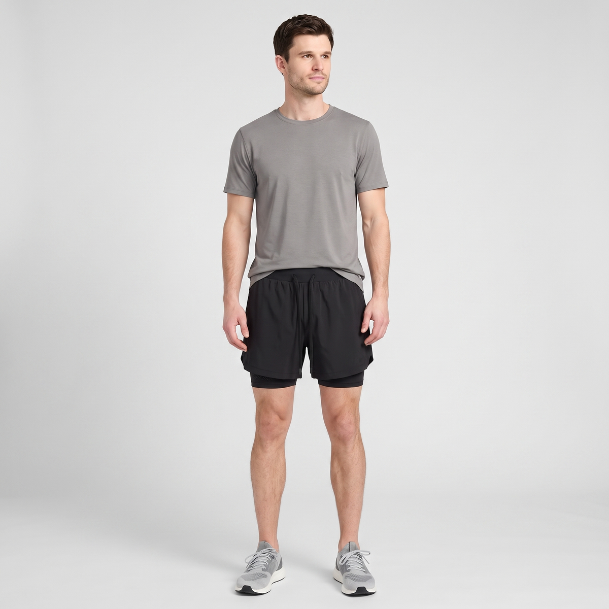Herren Laufshorts 2-in-1 mit Innenslip und Handytasche
