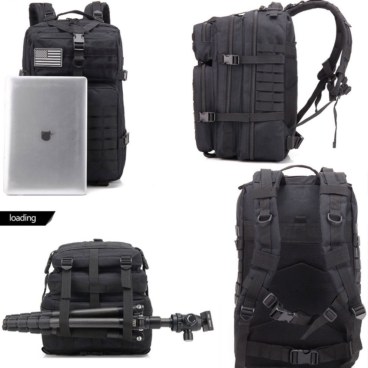 45L Militär-Tactical-Rucksack – großes Fassungsvermögen, wasserdicht, für Überleben, Wandern & Camping