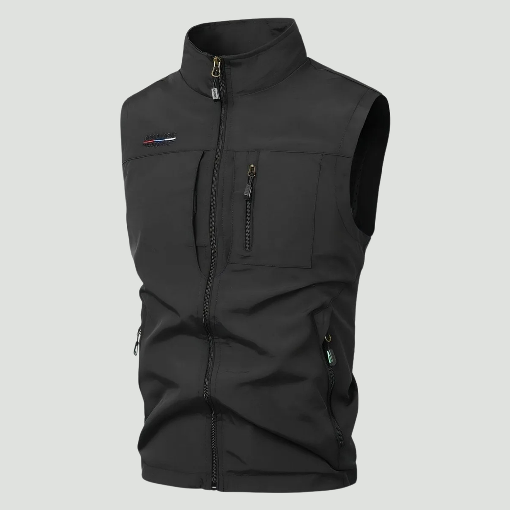 Leichte Outdoor-Weste mit vielen Taschen – schnelltrocknende Schicht