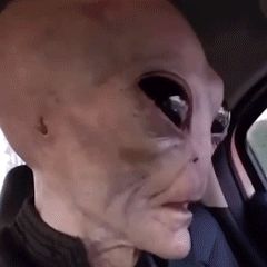 Realistische Alien-Latexmaske