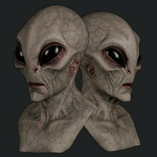 Realistische Alien-Latexmaske