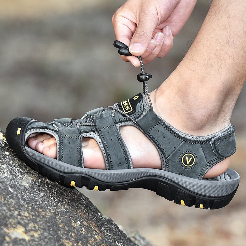 Herren-Komfortsandalen mit verstellbaren Riemen