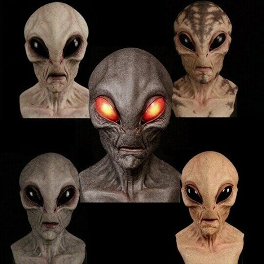 Realistische Alien-Latexmaske