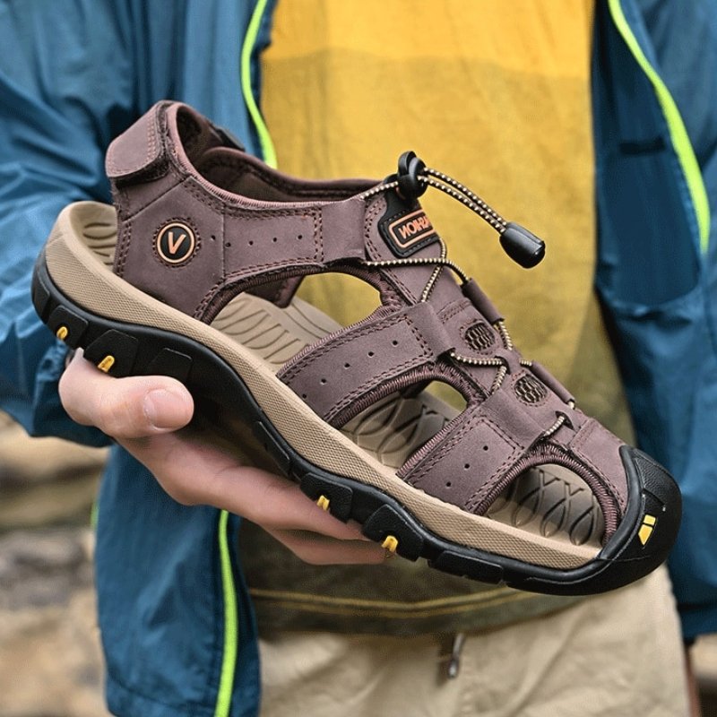 Herren-Komfortsandalen mit verstellbaren Riemen
