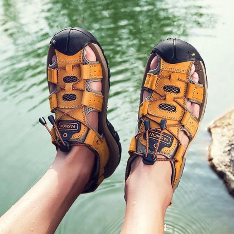 Herren-Komfortsandalen mit verstellbaren Riemen