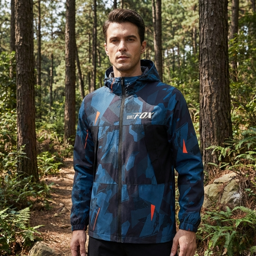 VeloGuard Fahrrad-Windjacke mit Kapuze