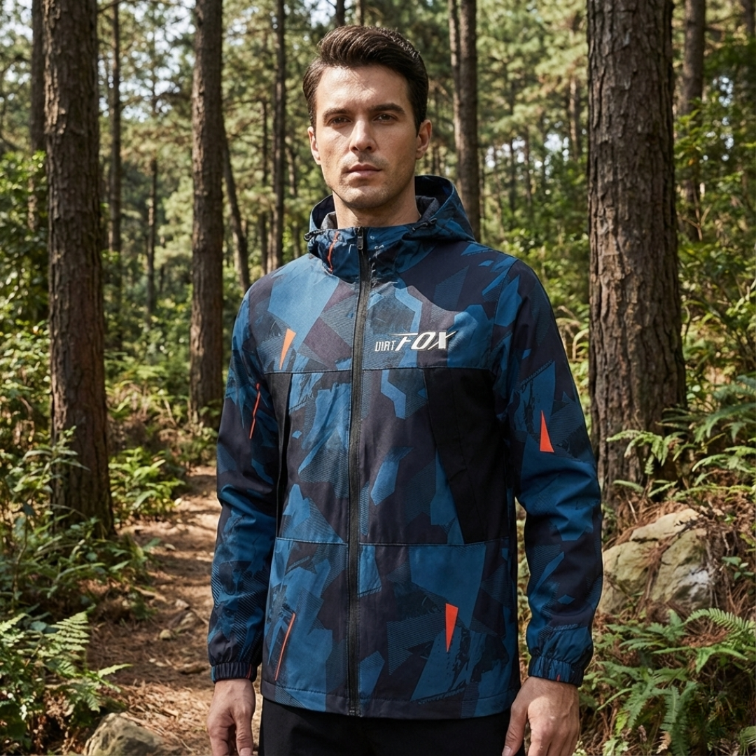 VeloGuard Fahrrad-Windjacke mit Kapuze