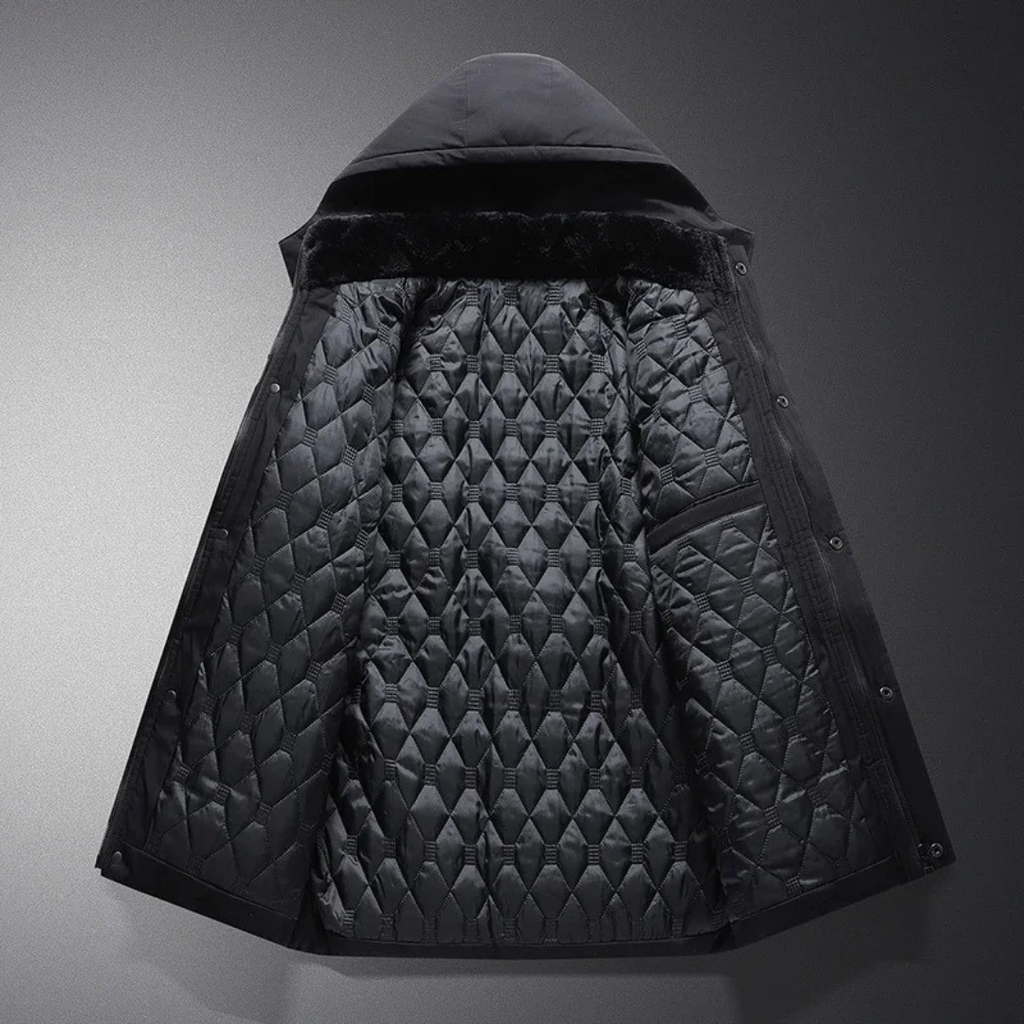 Jacke mit Fleecefutter & Abnehmbarer Kapuze – Nordfell Parka