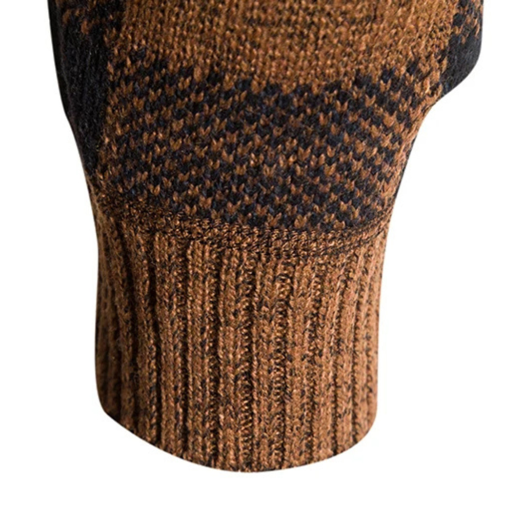 Flanell Pullover mit Kapuze & Reißverschluss – NordWool Check Hoodie