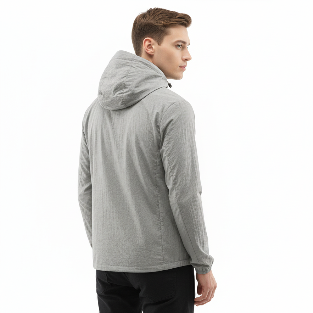 Leichte Herren Windjacke mit Kapuze – Outdoor Jacke