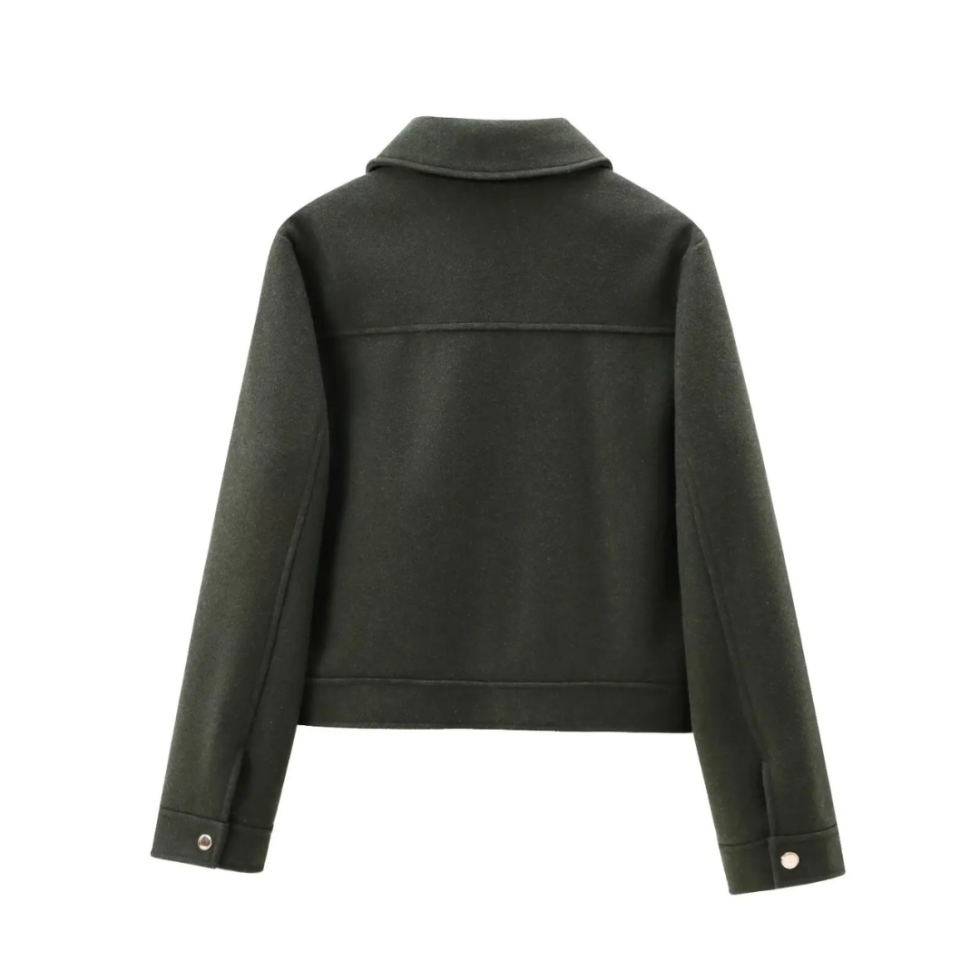 Mantel Damen mit Reißverschluss & Taschen – ZippaChic Kurzjacke