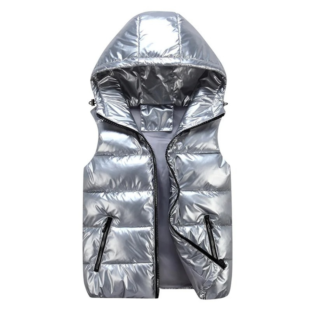 Weste für Kinder mit Kapuze & Glanzoptik – FrostShell Vest