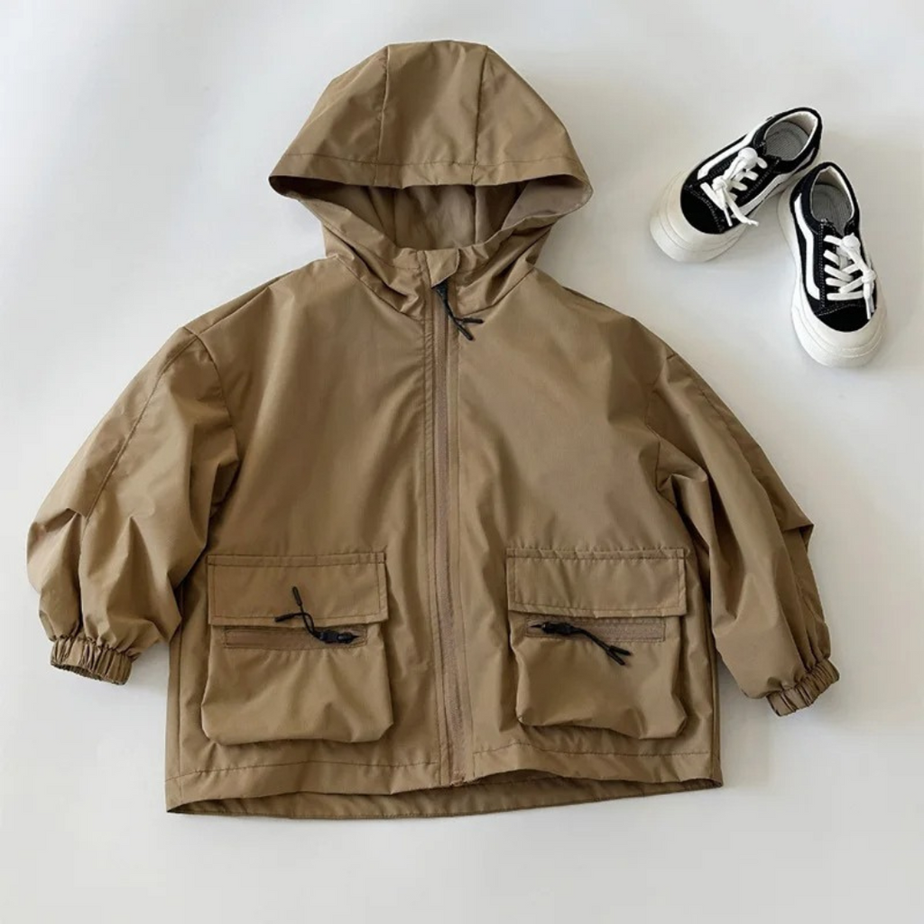 Jacke Jungen wasserdicht mit Kapuze & Reißverschluss für Frühling & Herbst – StormGuard Kids Jacket