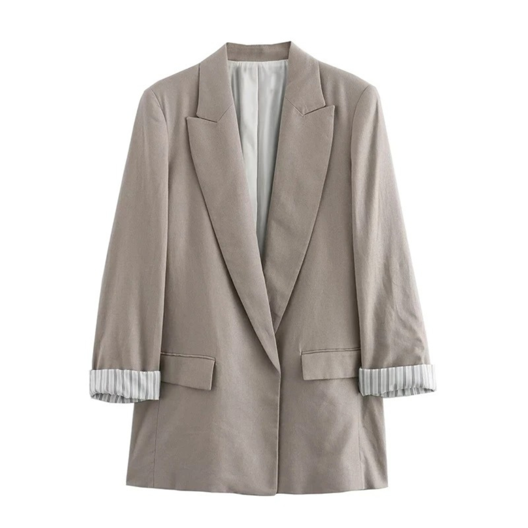 Mantel Damen mit Vintage-Revers & Taschen – Nordveil Blazer