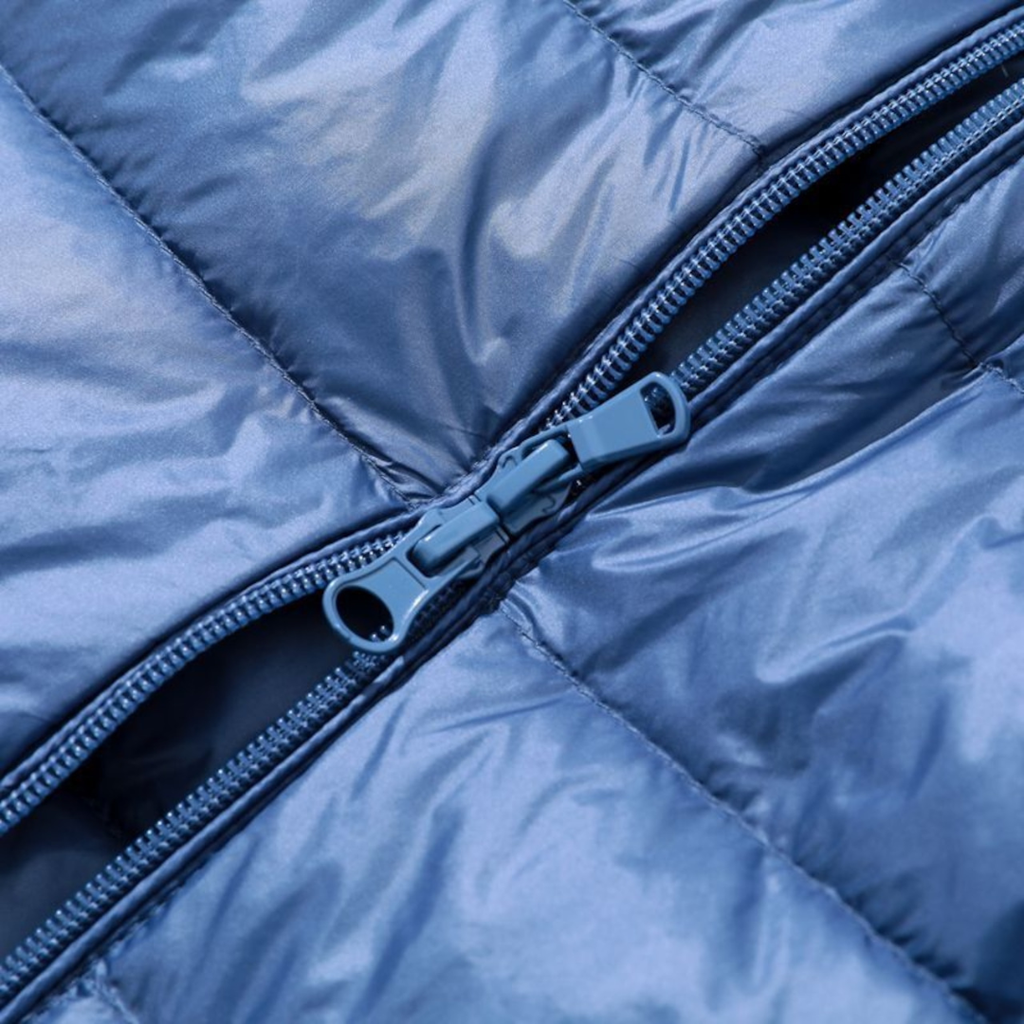 Damen Leichter Langer Daunenmantel – Warmer Mantel mit Kapuze