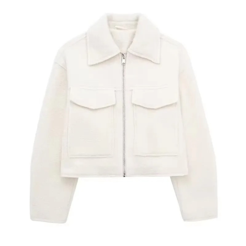 Mantel Damen mit Reißverschluss & Brusttaschen – NordVell Classic Jacket
