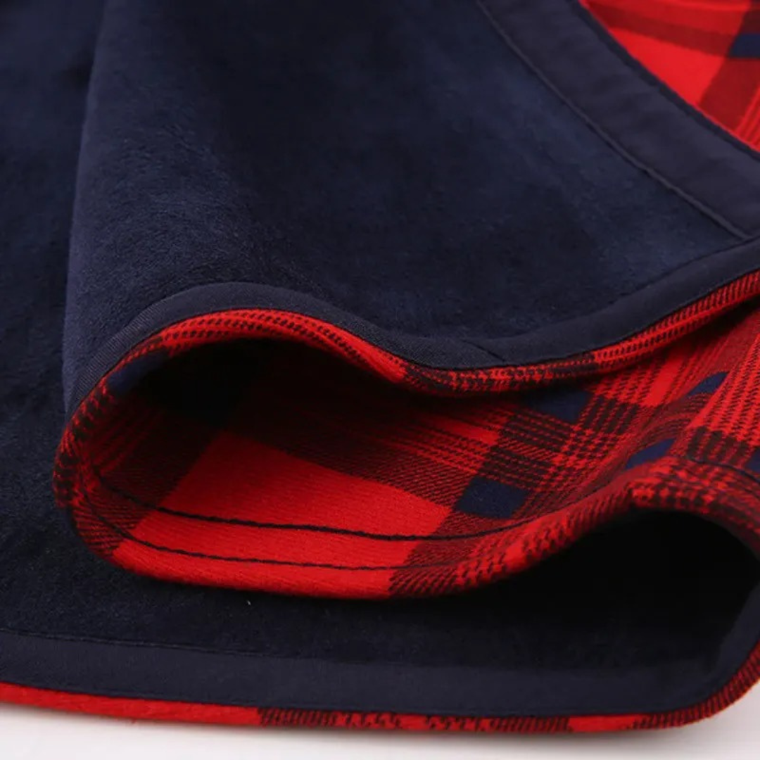Flanell Pullover mit Reißverschluss – NordFlame Check