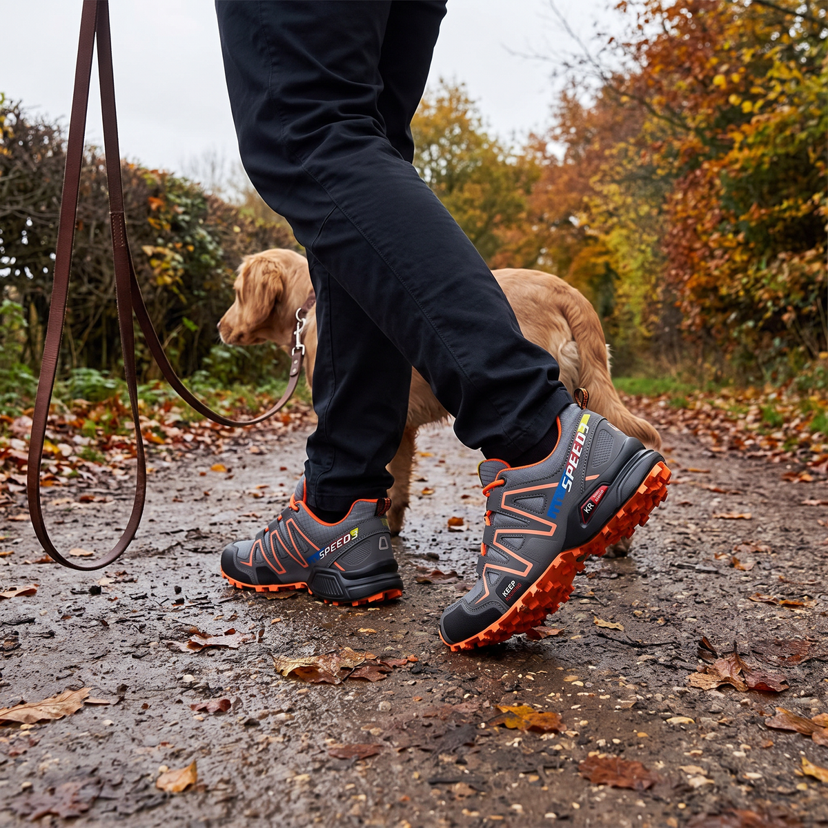 Herren Trailschuhe leicht – griffige Stollensohle