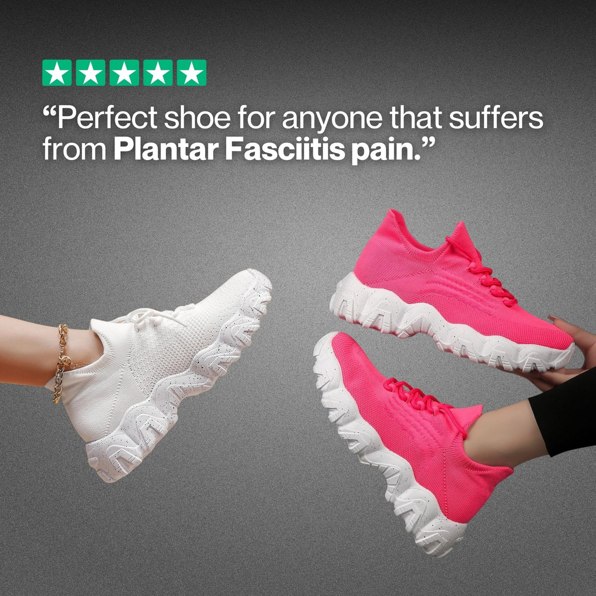 Leichte, stützende Walking-Schuhe für natürlichen Komfort