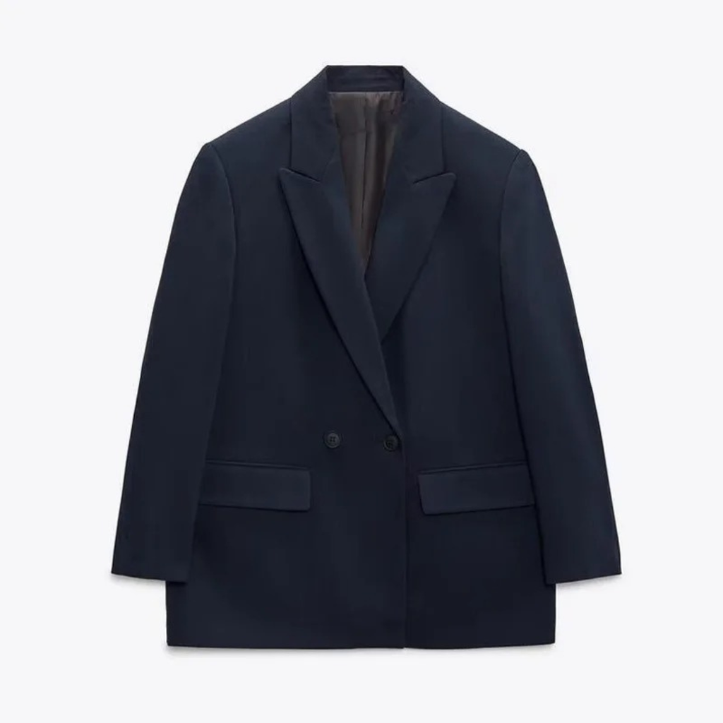 Mantel Damen mit Doppelreihigem Schnitt & Elegantem Office-Look – LioraBlaze Blazer