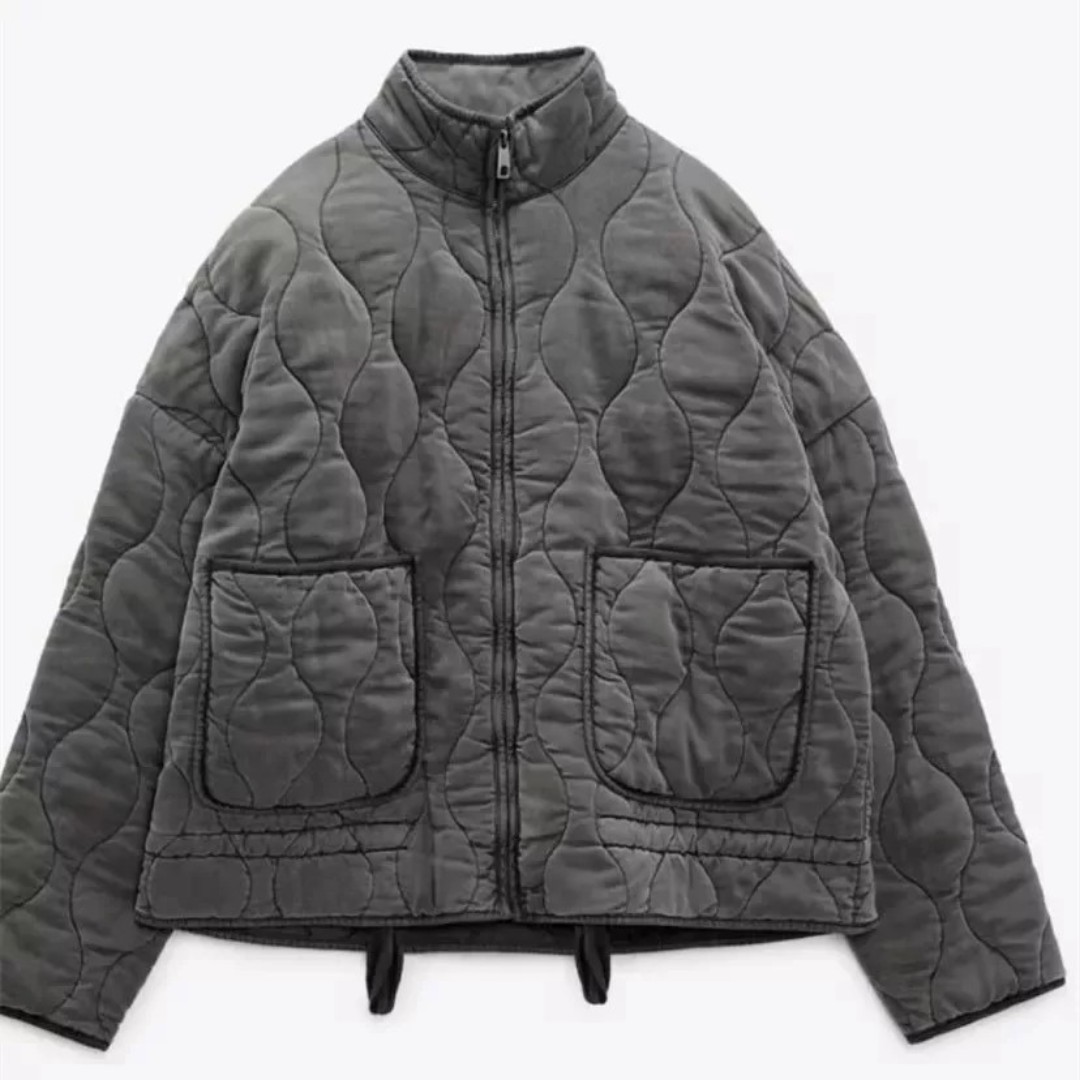 Damen Stepp-Pufferjacke – QuiltEase Warme Baumwolljacke