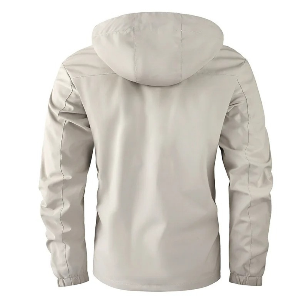 Herren Fleecejacke mit Kapuze – Winddichte Outdoor-Jacke mit Reißverschluss