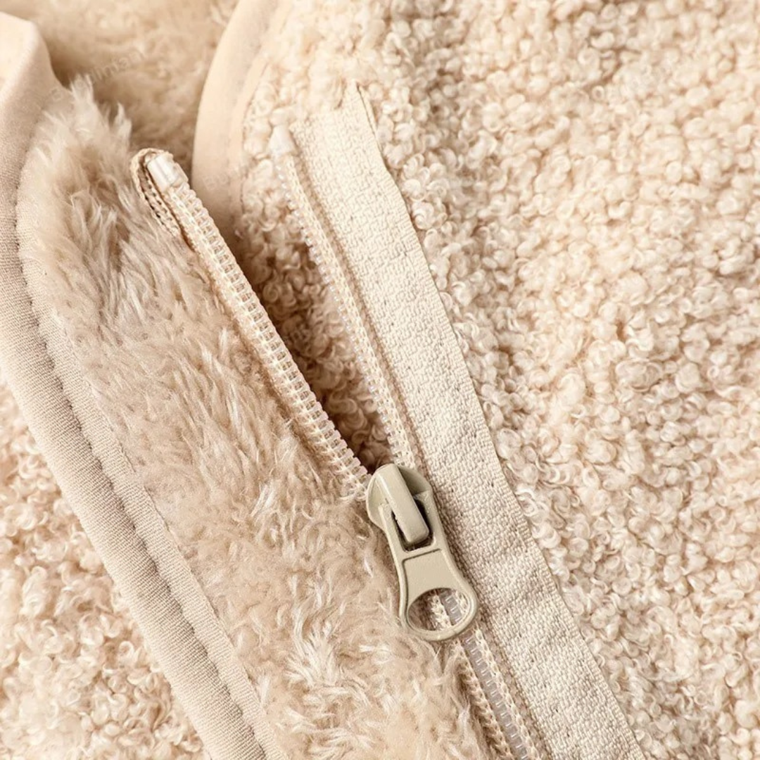 Weste für Kinder mit Reißverschluss & Tasche – CozyBear Vest
