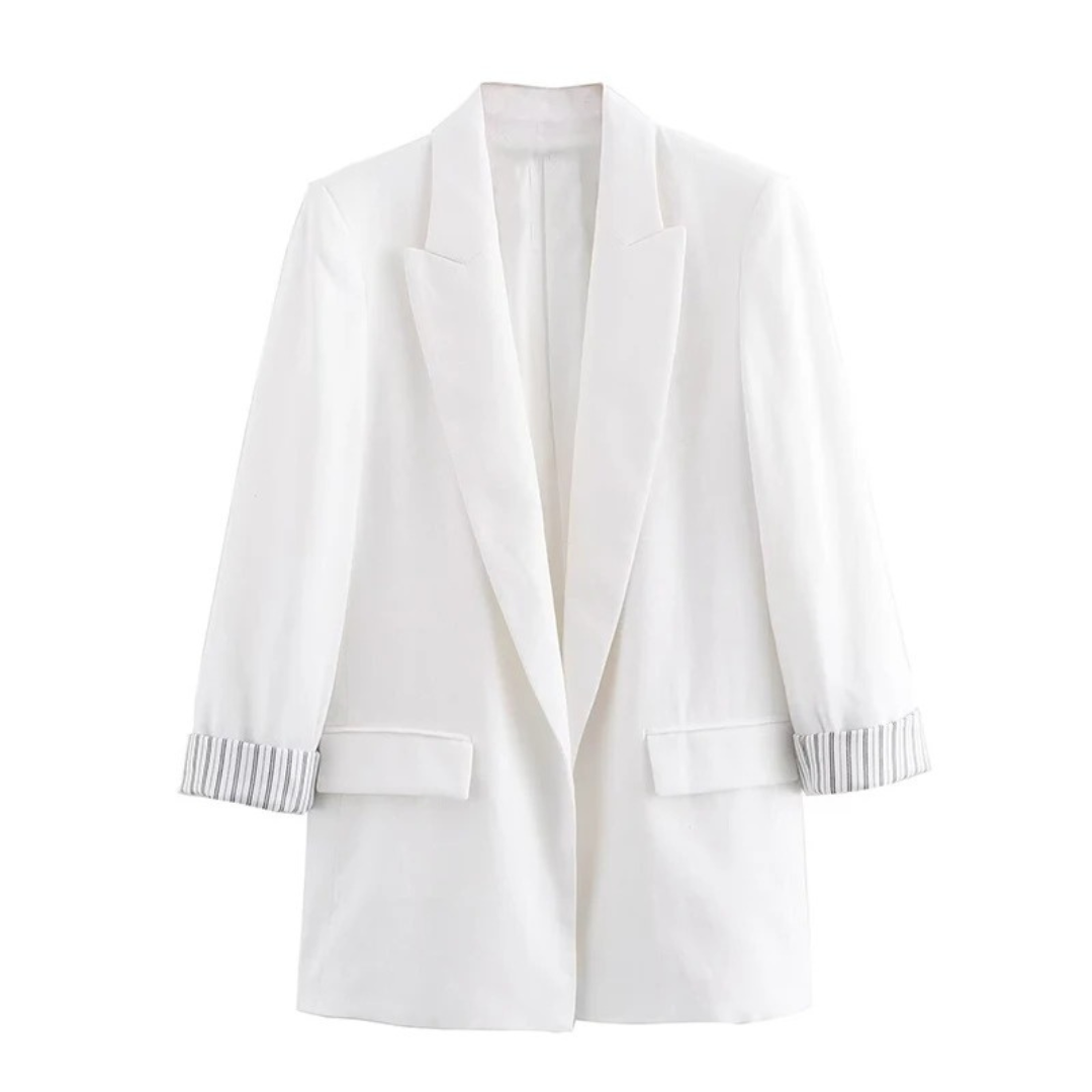 Mantel Damen mit Vintage-Revers & Taschen – Nordveil Blazer