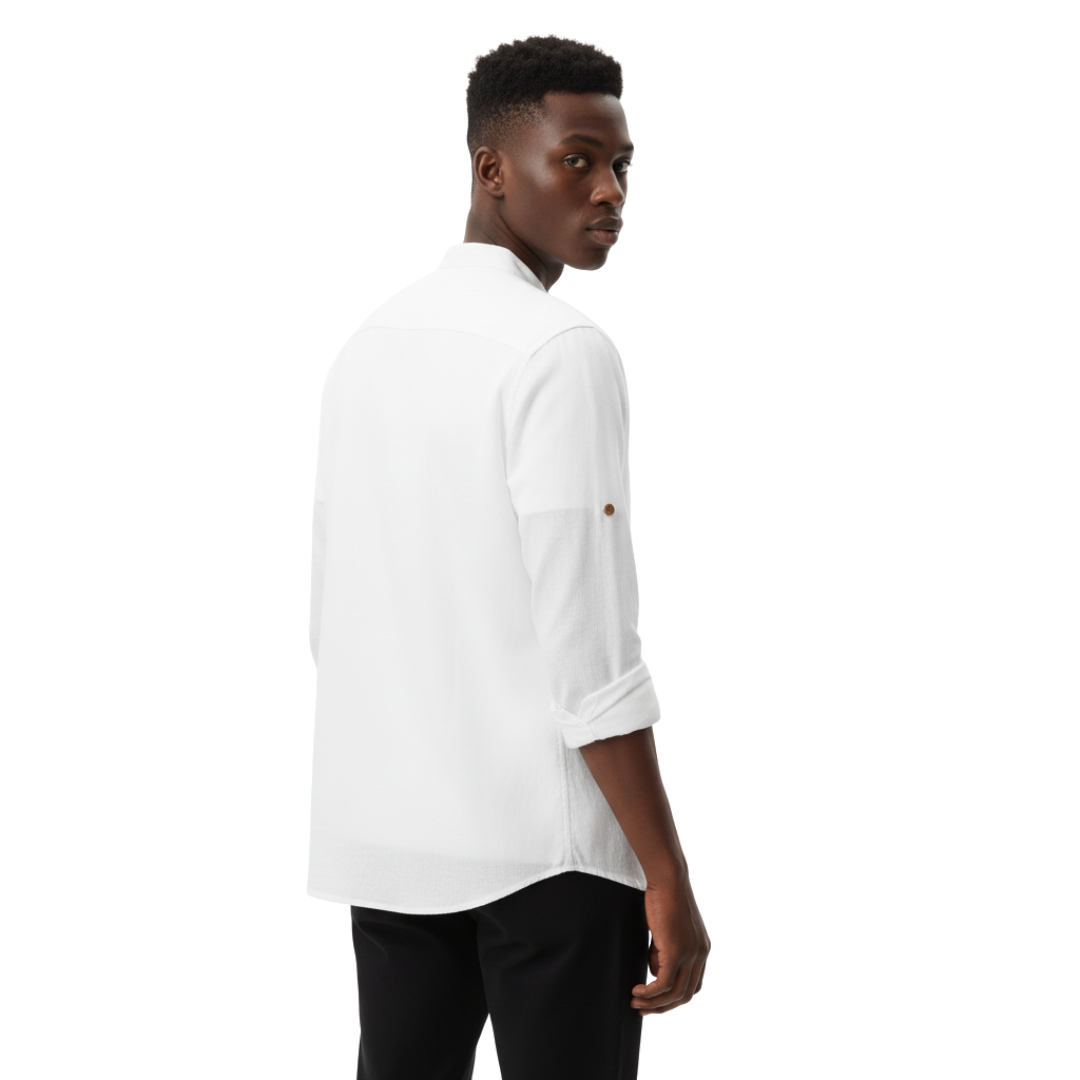 SlateCrest Pullover mit modernem Kragen