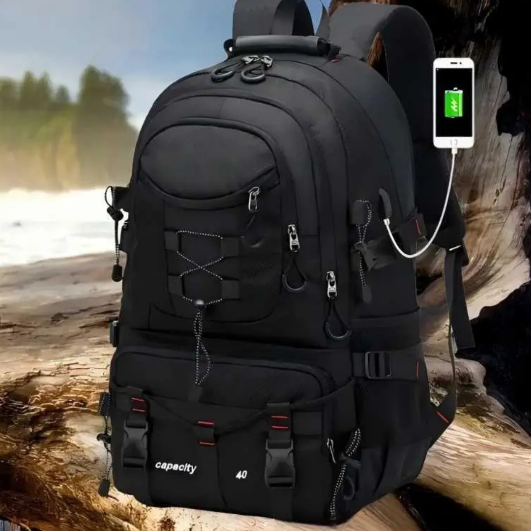 Wanderrucksack 40L mit USB-Anschluss – BergTrail Pro
