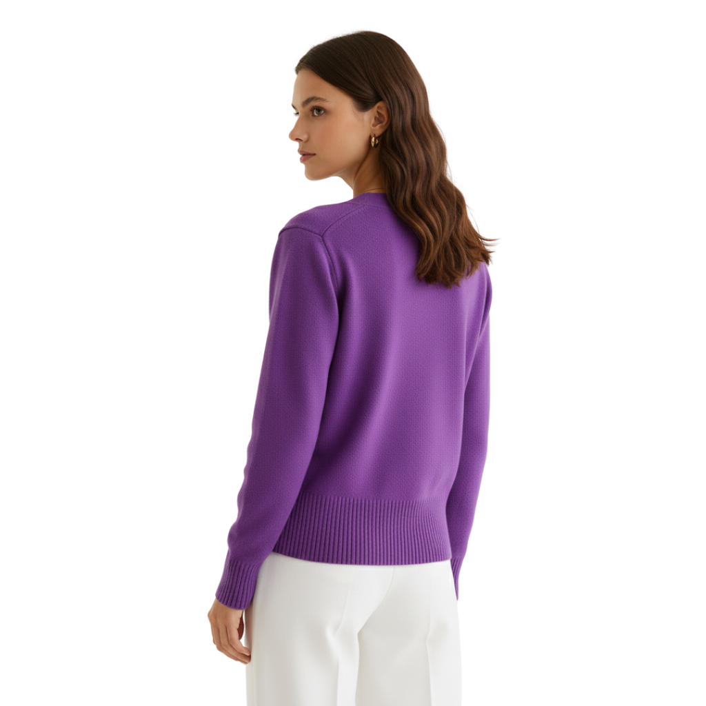 PureCharm V-Ausschnitt-Strickcardigan