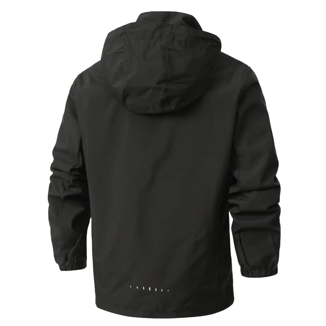 Herren Kapuzen-Wasserdichte Regenjacke – Legere Alltags-Regenjacke für Herren