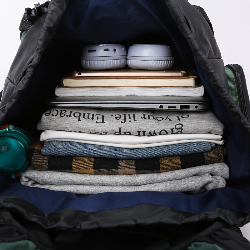 70L Trekkingrucksack mit verstellbaren Trägern für Camping und mehrtägige Wanderungen