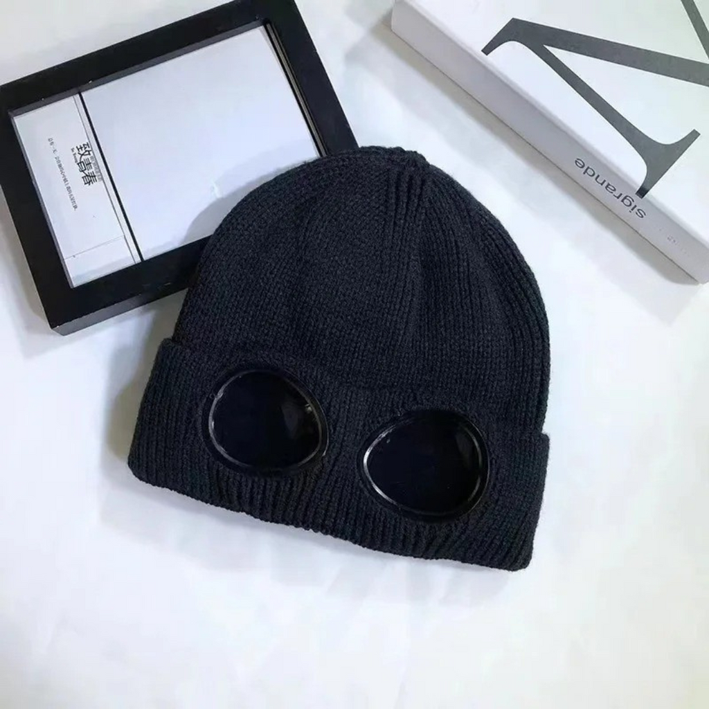Strickmütze mit integrierter Brille – FrostSicht Unisex