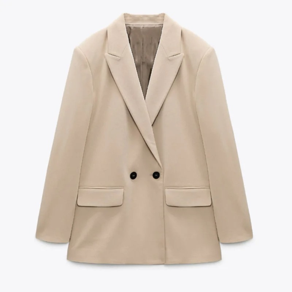 Mantel Damen mit Doppelreihigem Schnitt & Elegantem Office-Look – LioraBlaze Blazer