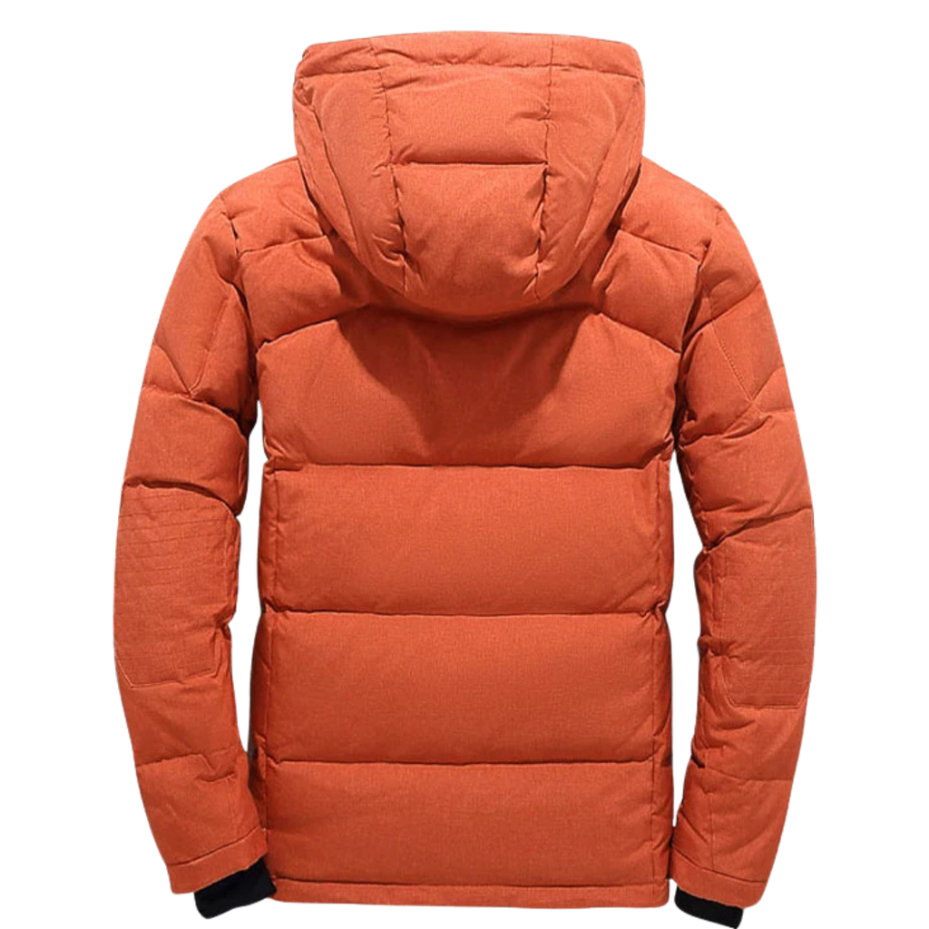 Daunenjacke mit abnehmbarer Kapuze & Windschutz – Nordfell Expedition