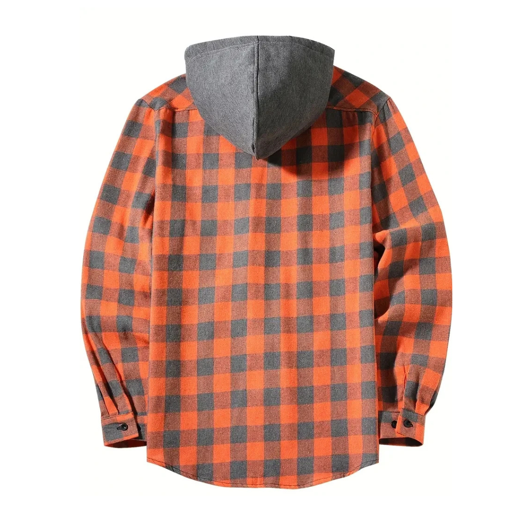 Flanell Pullover mit Kapuze & Karo-Design – Nordspur TrailHaven