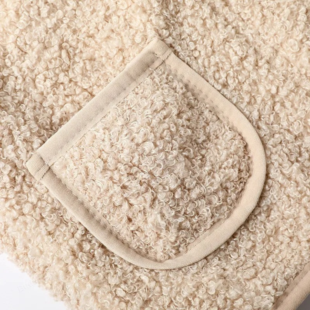 Weste für Kinder mit Reißverschluss & Tasche – CozyBear Vest