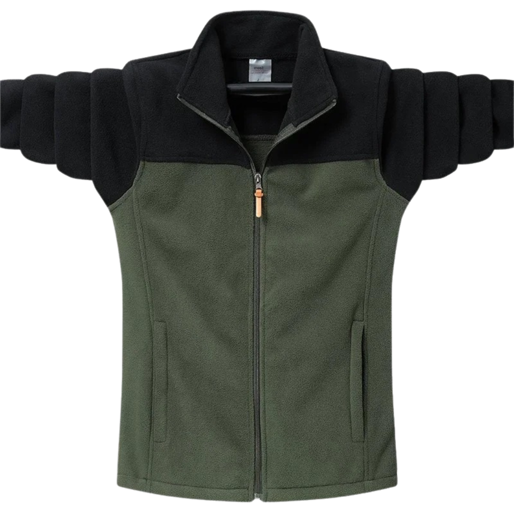 Herren Softshell-Fleecejacke – Thermische Outdoor-Jacke mit Reißverschluss für Herbst & Winter