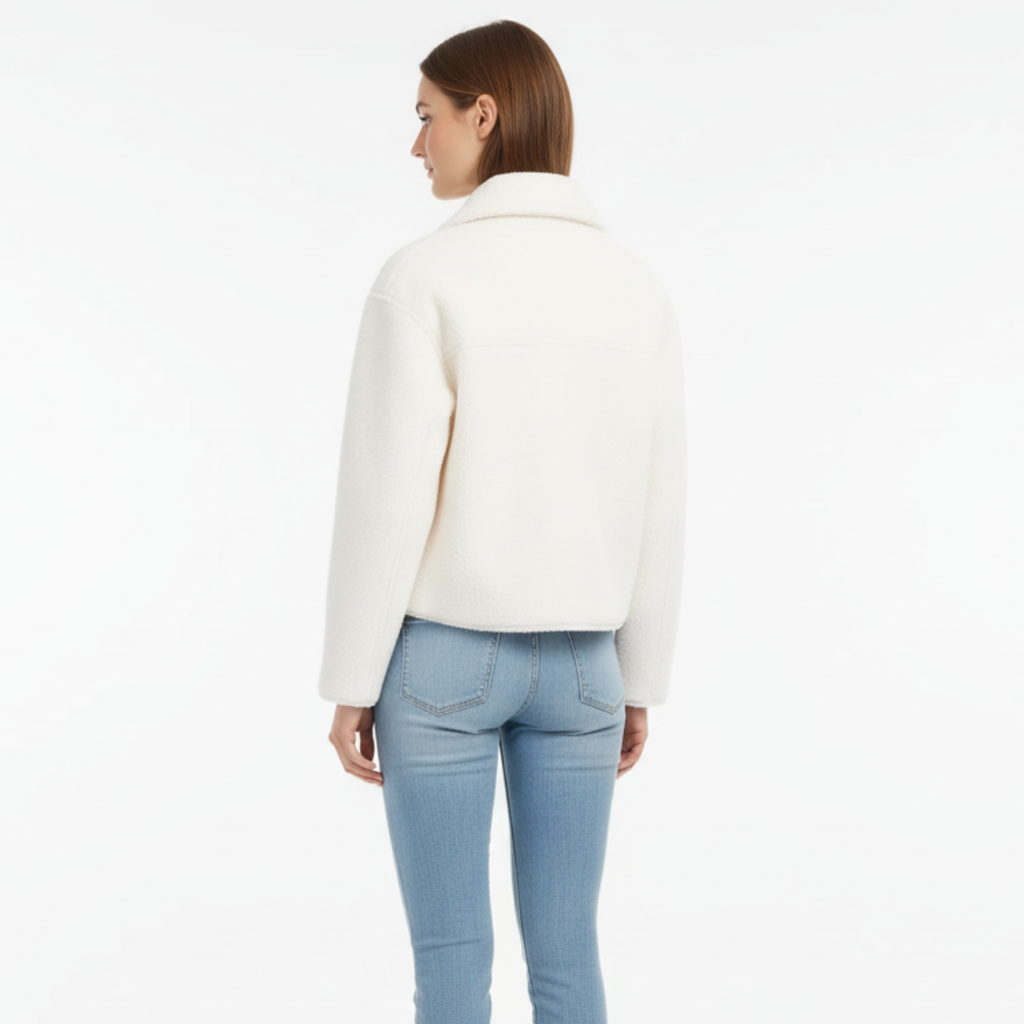 Damen Fleecejacke mit Reißverschluss – Westmere SoftWool Jacke mit Taschen