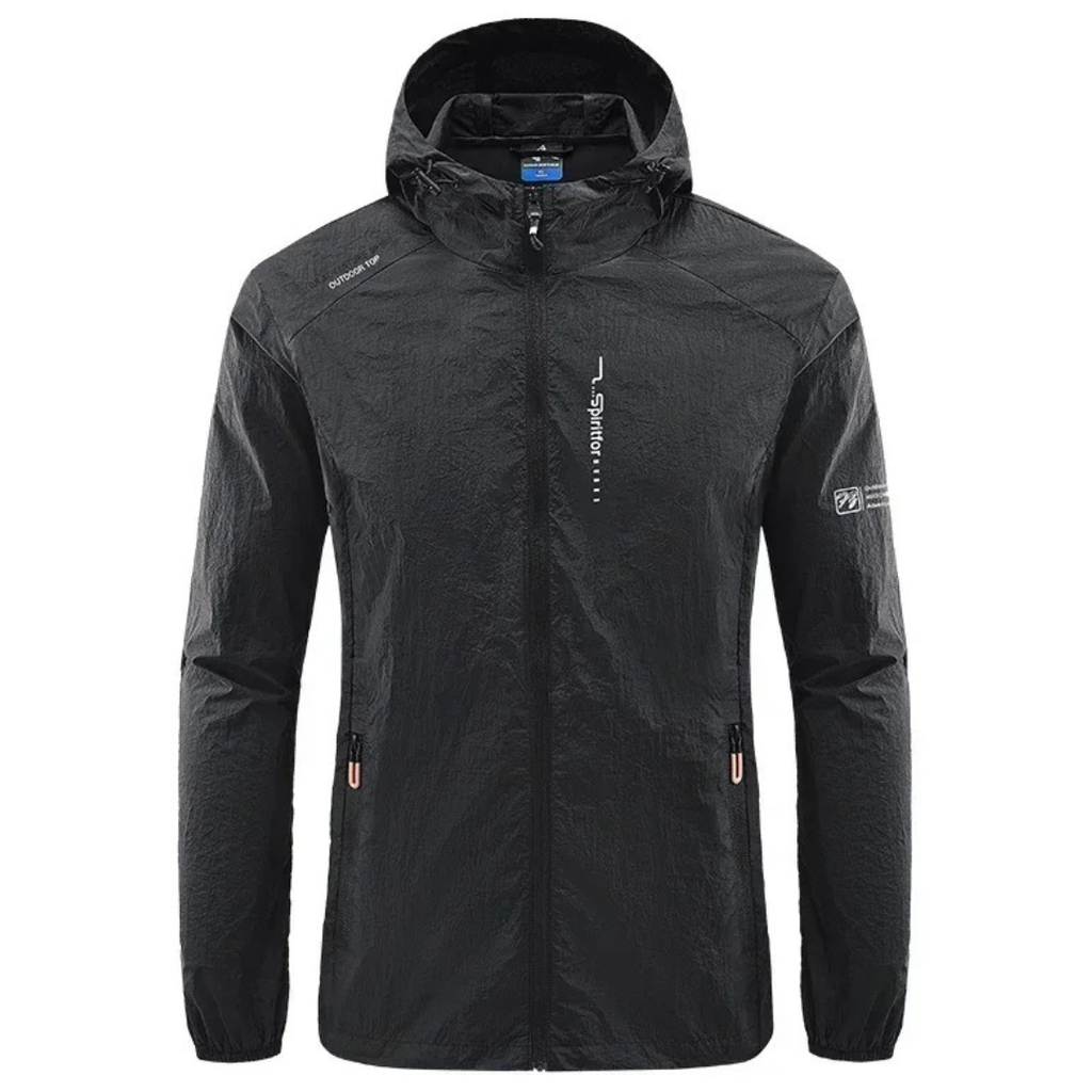 Leichte Herren Windjacke mit Kapuze – Outdoor Jacke