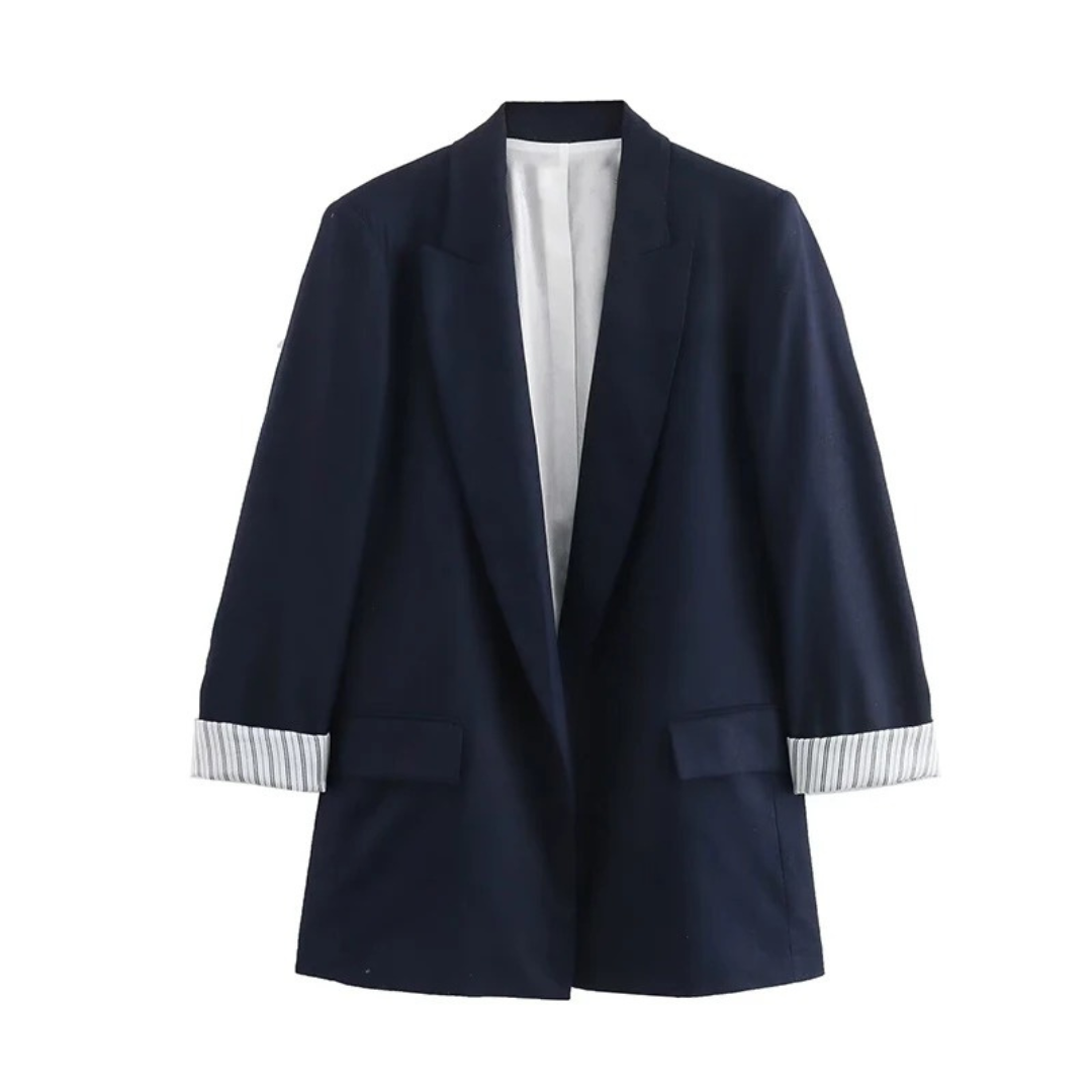 Mantel Damen mit Vintage-Revers & Taschen – Nordveil Blazer