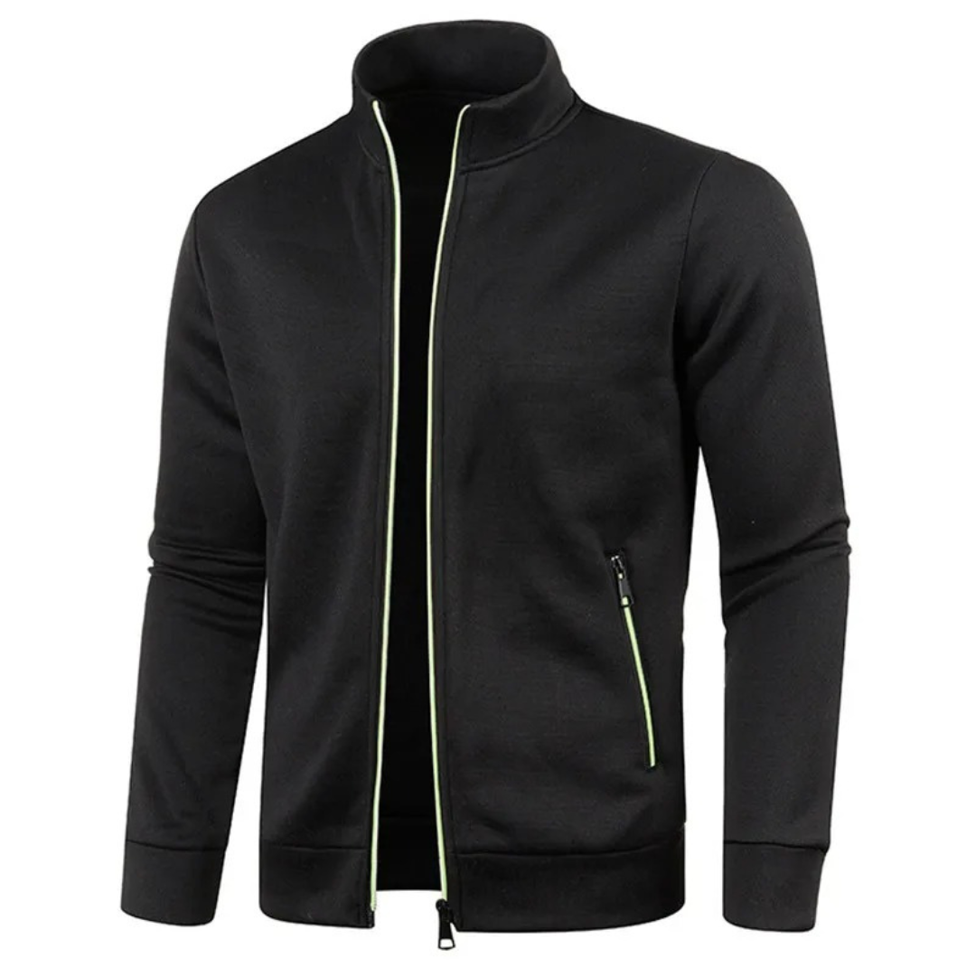 Herren Fleecejacke mit Reißverschluss – Thermo-Strick