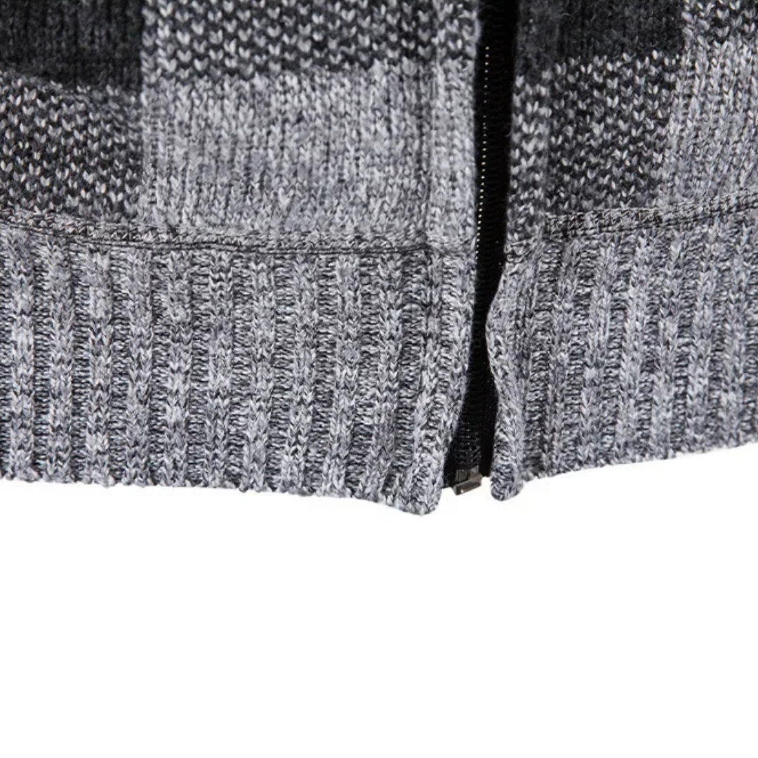 Flanell Pullover mit Fleecefutter & Kapuze – NordHaven Check Jacket